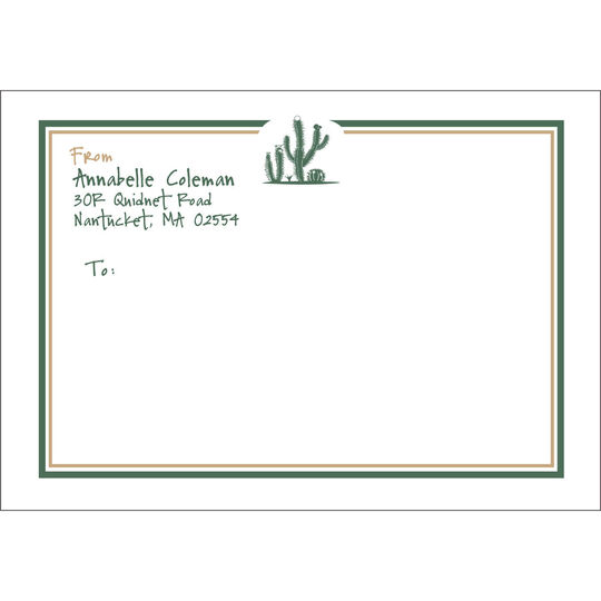 Cactus Large Mailing Labels